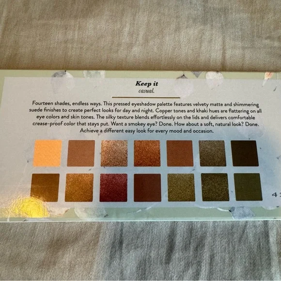 NIB Laura Geller The Casual Collection Eyeshadow Palette Copper Khaki 14 Shades - Picture 4 of 10